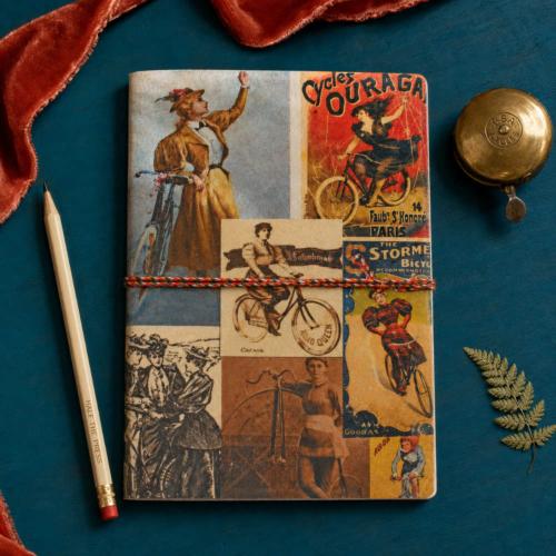 Notebook with Handmade Paper, Road Queen 13 x 18cm