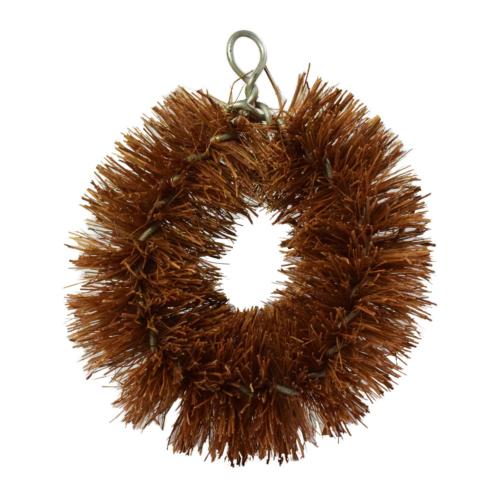 Coconut coir cleaning brush round 9 x 8 x 4cm