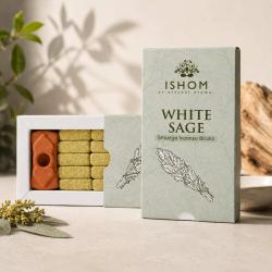 ISHOM White Sage Smudge Incense Bricks
