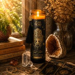 Candle in Glass Jar Esoteric Good Fortune, Patchouli and Orange 300g