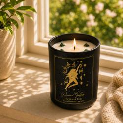 Candle with Gemstone Esoteric Divine Goddess, Jasmine and Oud 120g