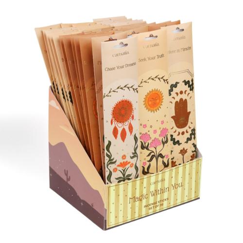 Set of 72 Packs Incense Sticks Carnatia in Display Unit