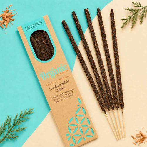 Smudge Incense Organic Goodness Meditate SandalwoodCypress 6