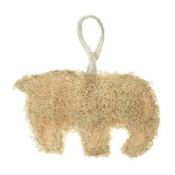 Loofah, elephant shape 14x8cm