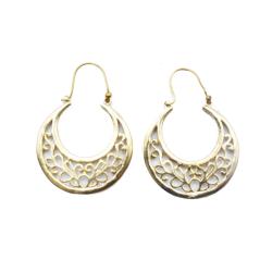 Earrings Moon Shape Gold Colour