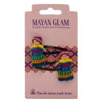 Worry doll 2 hairclips, assorted colours