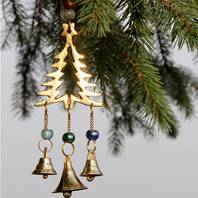 Brass chime Christmas tree