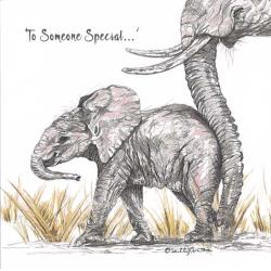 Greetings card, To Someone Special, baby elephant