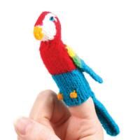 Finger puppet parrot