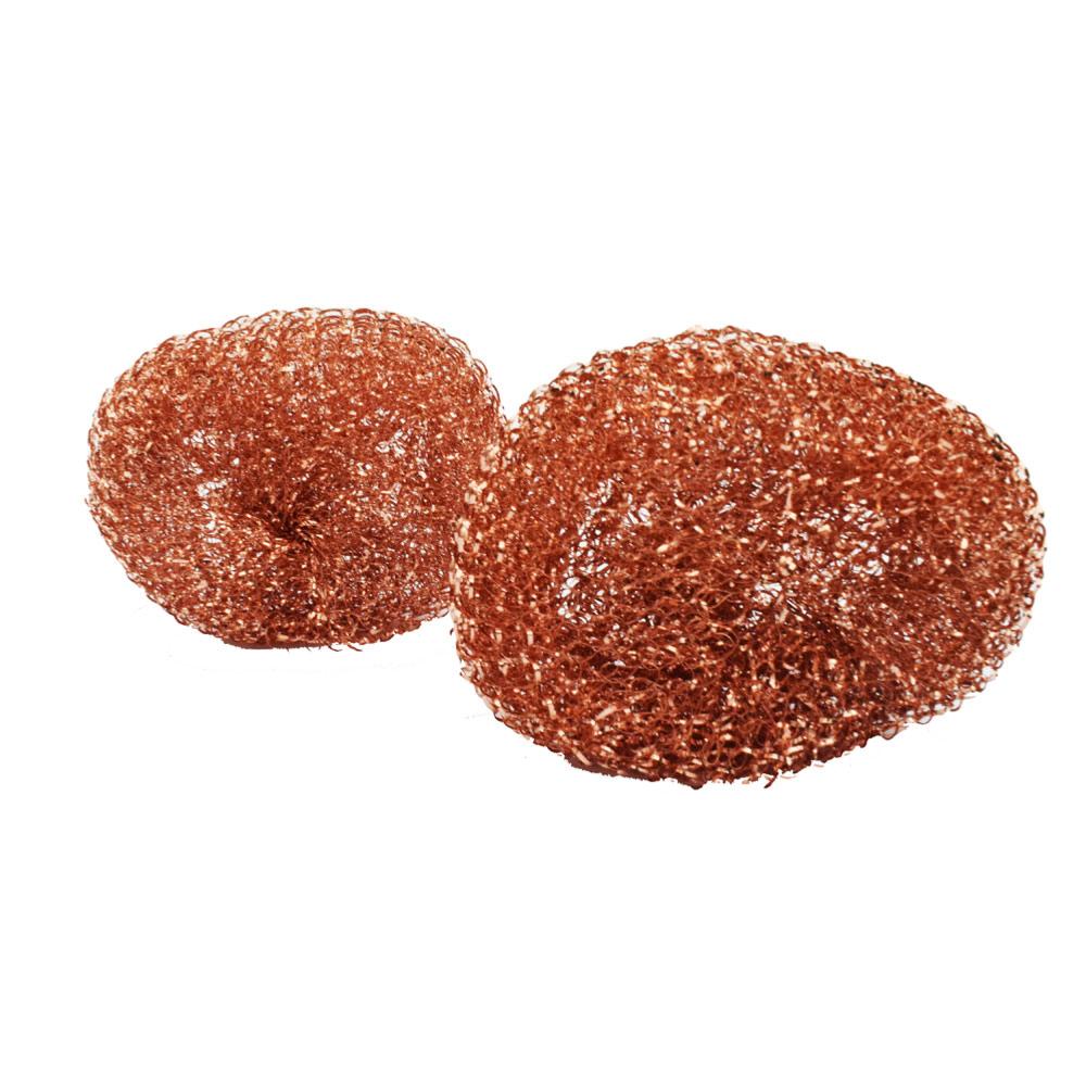 2 x copper kitchen scouring cleaning pads