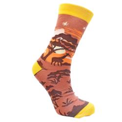 Bamboo Socks Safari Giraffes Shoe Size UK 7-11 Mens