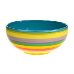 Rainbow bowl 15cm, blue inner