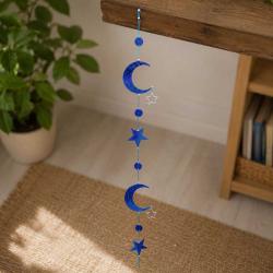 Suncatcher Blue Moon & Stars Hanging