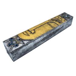 Incense box wood Buddha design 30 x 5 x 5cm