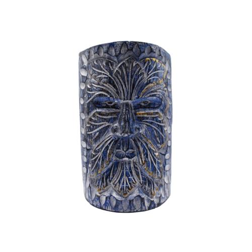 Blue Man jempinis wood carving 16 x 7 x 26cm