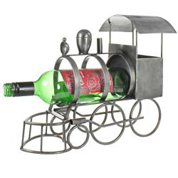 Steam Engine Wine Bottle Holder, Recycled Bike Parts 35 x 25cm