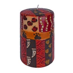 Hand painted candle in gift box, Uzima
