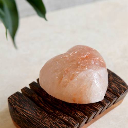 Himalayan salt soap heart shaped 6cm