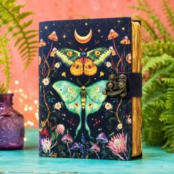 Moth & Butterfly Notebook Journal with Clasp 13 x 18cm