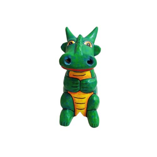 Incense Smoking Dragon Green 11cm height