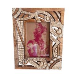 Photo Frame Mango Wood Cutout for 4 x 6 inch photo