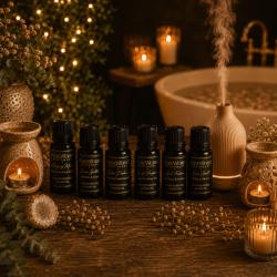 Aroma Oil Esoteric Range, display unit with 24 packs