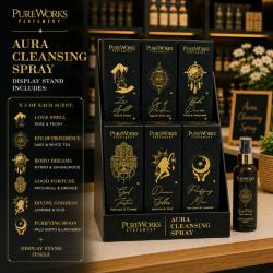 Aura Cleansing Spray Esoteric Range, display unit with 18 packs