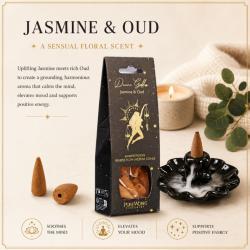 Back-Flow Incense Cones Esoteric Divine Goddess, Jasmine and Oudh