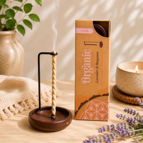 Rope Incense Organic Goodness Calm Lavender & Bergamot