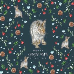 Christmas card, Hare