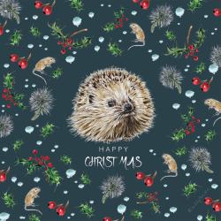 Christmas card, Hedgehog
