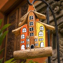 Colourful Beach Houses Decoration Driftwood