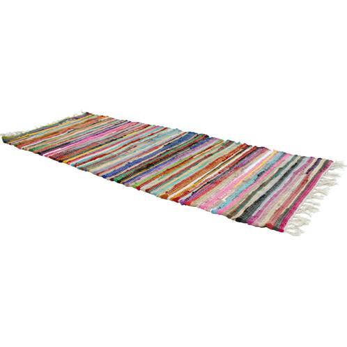 Recycled rag rug/runner 150x55cm