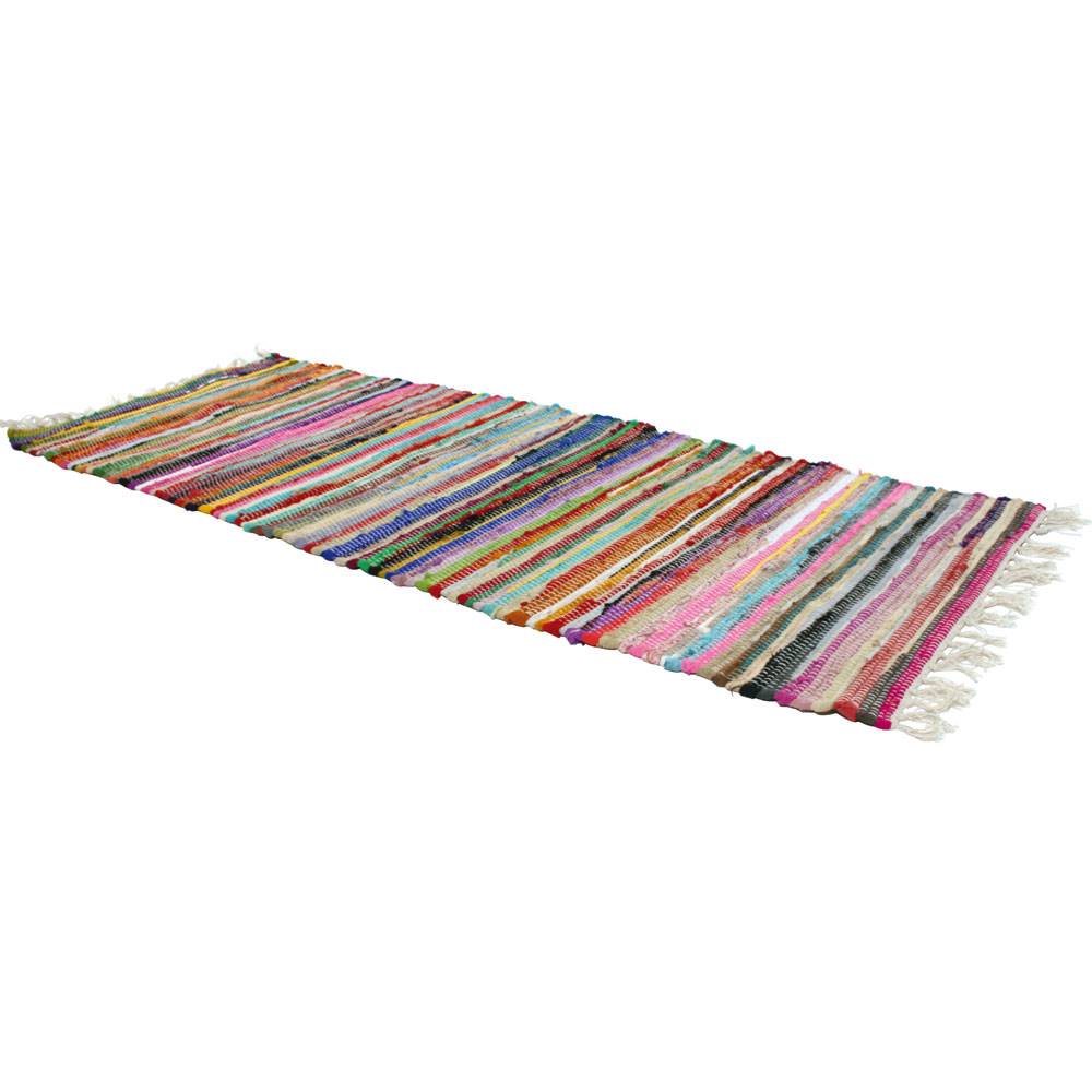 Recycled rag rug/runner 150x55cm