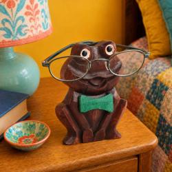 Glasses / Spectacle Stand Mango Wood Frog