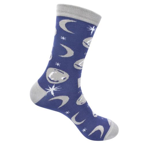 Bamboo Socks Moon Phases Shoe Size UK 3-7 Womens Fair Trade Eco