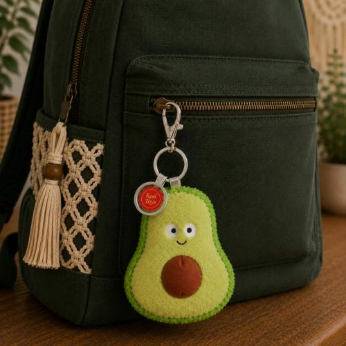 Bag Charm Avocado - Recycled Plastic