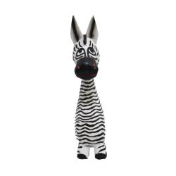 Worried Zebra Albesia Wood 6 x 7 x 22cm
