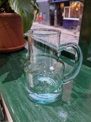 Jug / pitcher recycled glass, 15cm height