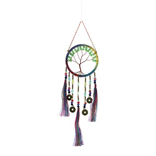 Dreamcatcher tree jewelled rainbow 7.5cm