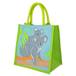 Jute shopping bag, koalas