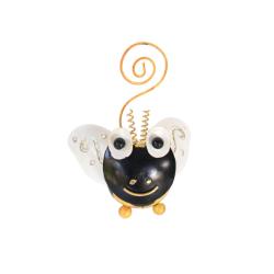 Card Holder Bee Metal 8x6x10cm
