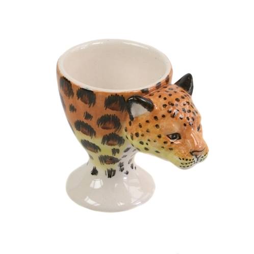 Ceramic eggcup, cheetah