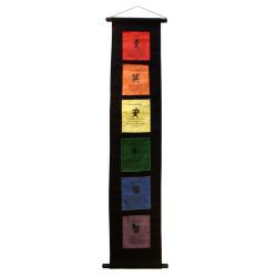 Hanging banner, Tibetan virtues