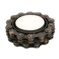 Tealight holder recycled bike chain, 7cm diameter