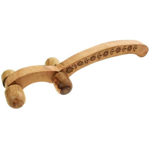 Back roller massager eco-friendly mango wood 32x9.5x5cm