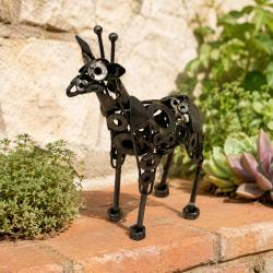 Recycled Metal Giraffe Ornament