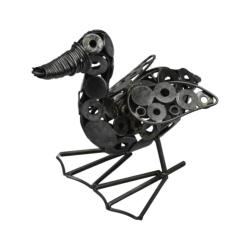 Recycled Metal Duck Ornament, Flapping Wings