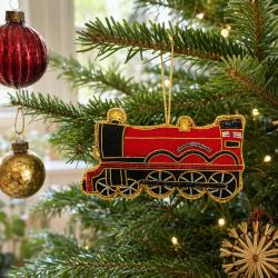 Hanging Decoration Embroidered Steam Train