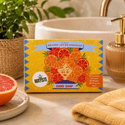 NO WAY!STE Solid Hand Soap Bar Orange and Grapefruit 95g